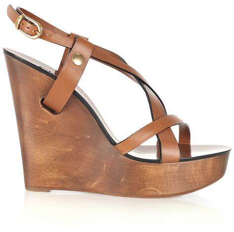 chloe wooden wedges|chloe sandals and espadrilles.